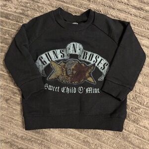 Guns N' Roses Black Graphic Kids Sweatshirt Size 6-9M